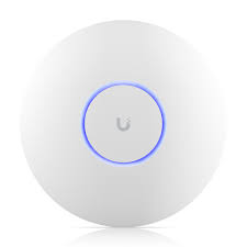 Professional ceiling-mounted WiFi access point installed in a hospitality venue